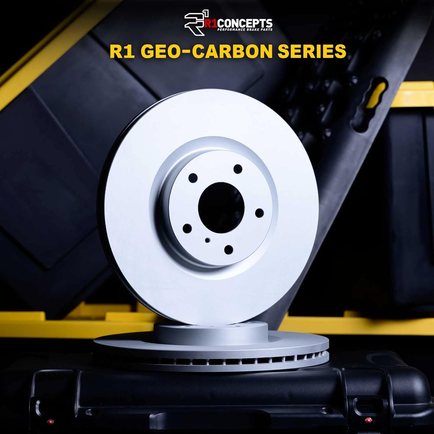 R1 Concepts Brake Rotors For 2021-2024 Jaguar F-Pace, Land Rover Range Rover| Front Blank Disc Brake Rotor| Brakes and Rotors