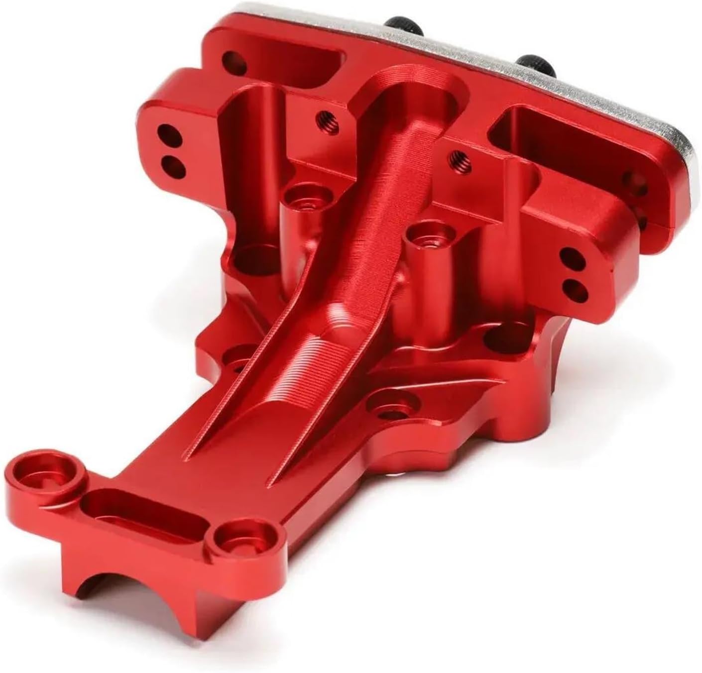 RC Car Accessories for Traxxas 1/5 for X-Maxx 1/6 for XRT 8S 7726 7720 7727X Metal Bulkhead Front Rear Upper Differential Cover Replacement RC Car Parts(Red,Set)