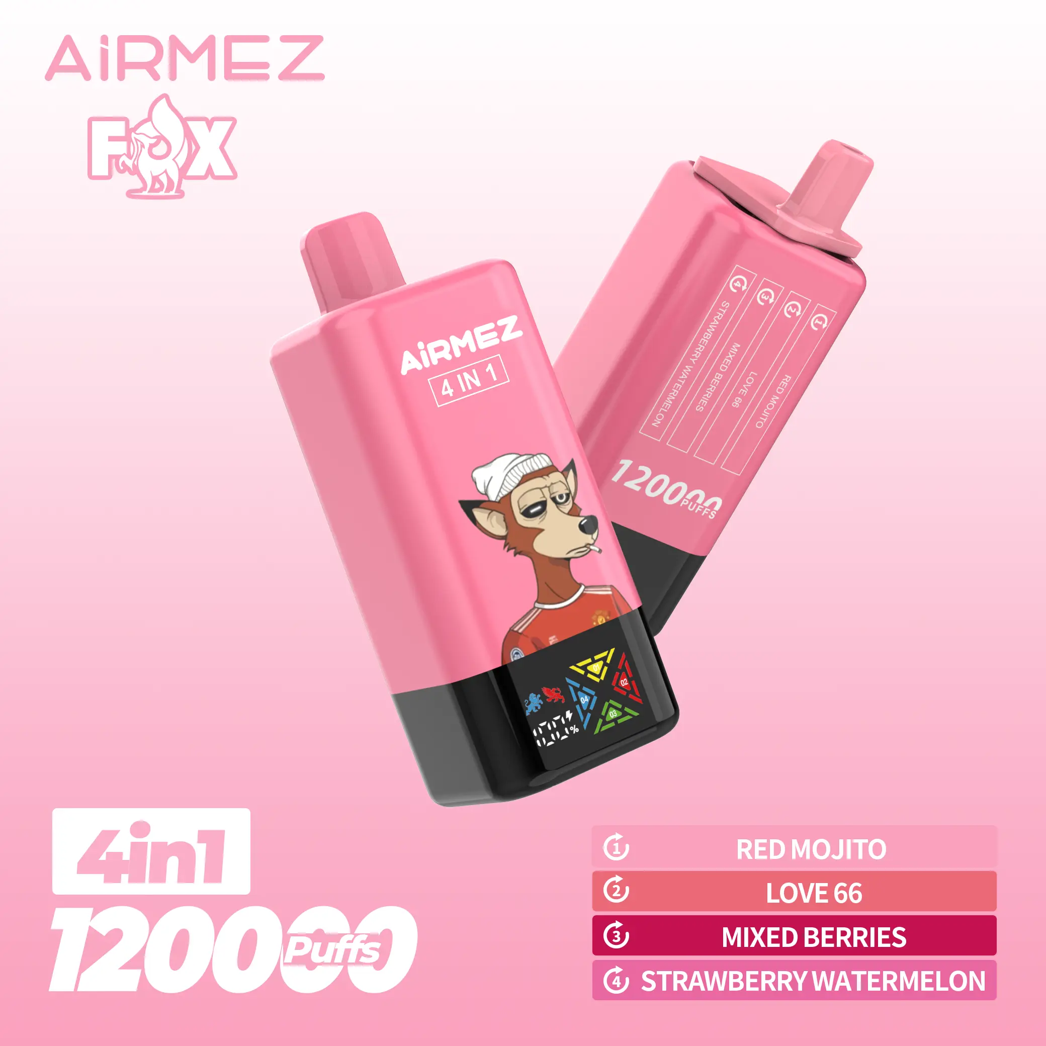 AIRMEZ FOX 120K 4 in 1 (5pcs) - MYEU VAPES