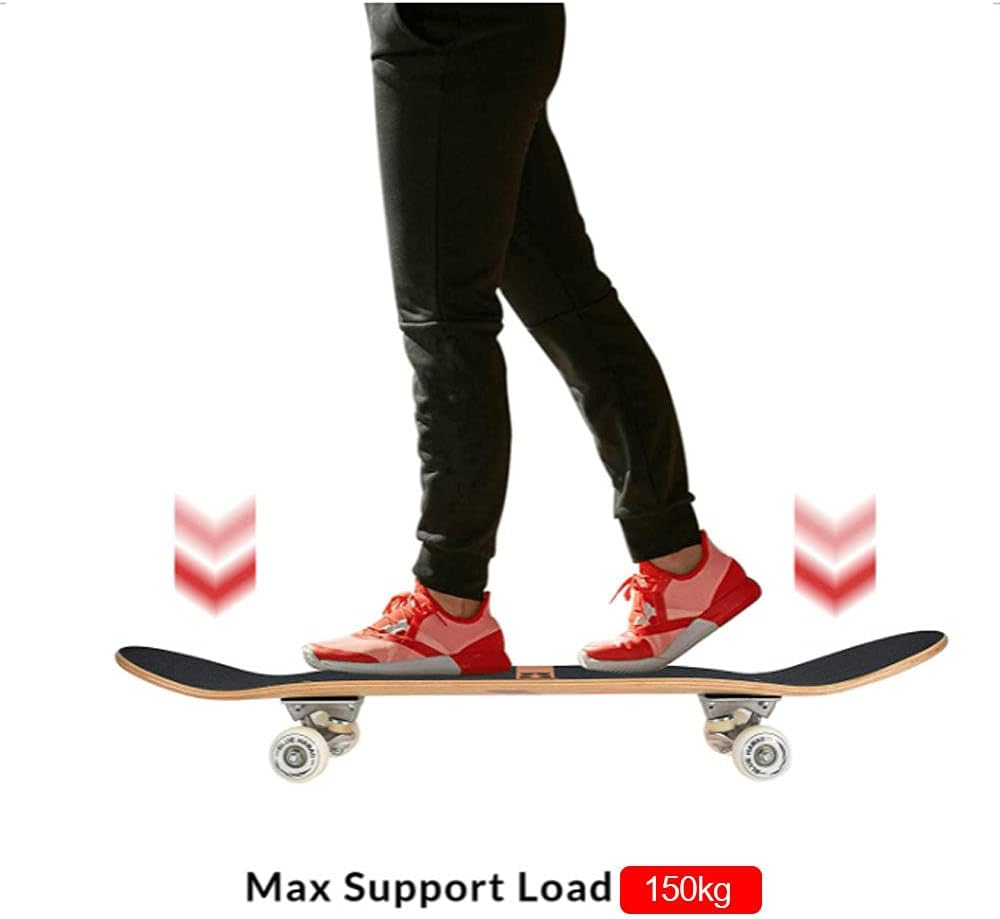 Skateboard, Long Boards Skateboard, Complete Board 31 X 8 Inch Skateboards with, for Children, Adolescents and Adults, Load 150kg,b