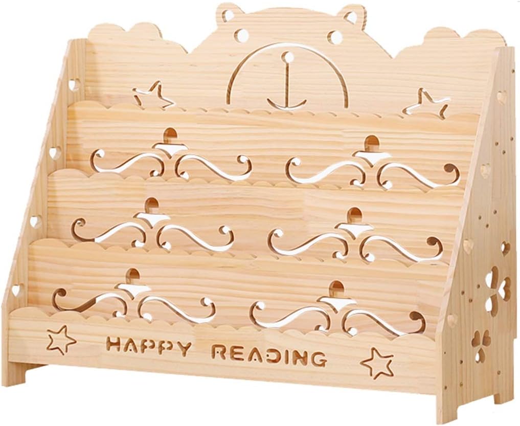 ZYCSKTL Kids Bookshelf Childrens Bookshelf,Home Children's Bookshelf, Floor Storage Rack, Simple Picture Book Shelf, Boy and Girl Bookcase (Color : Khaki, Size : 602676cm)