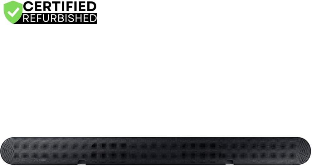 Samsung HW-S60D/ZA S-Series 5.0ch. Wireless Dolby Atmos Soundbar with Q-Symphony 2024 (Renewed) Bundle with 2 YR CPS Enhanced Protection Pack