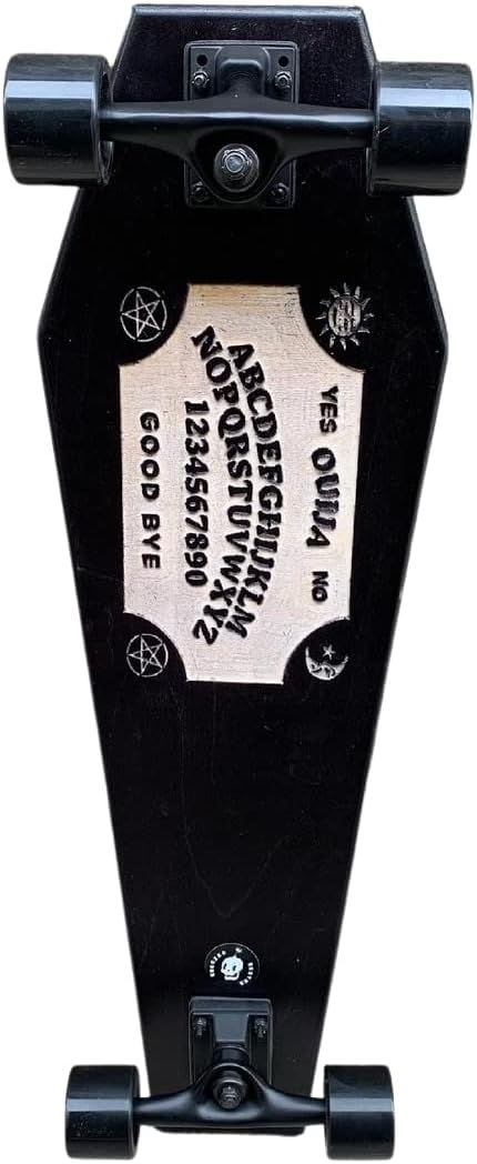 Coffin Ouija Skateboard | Longboard | 30x9 | Coffin Croozer