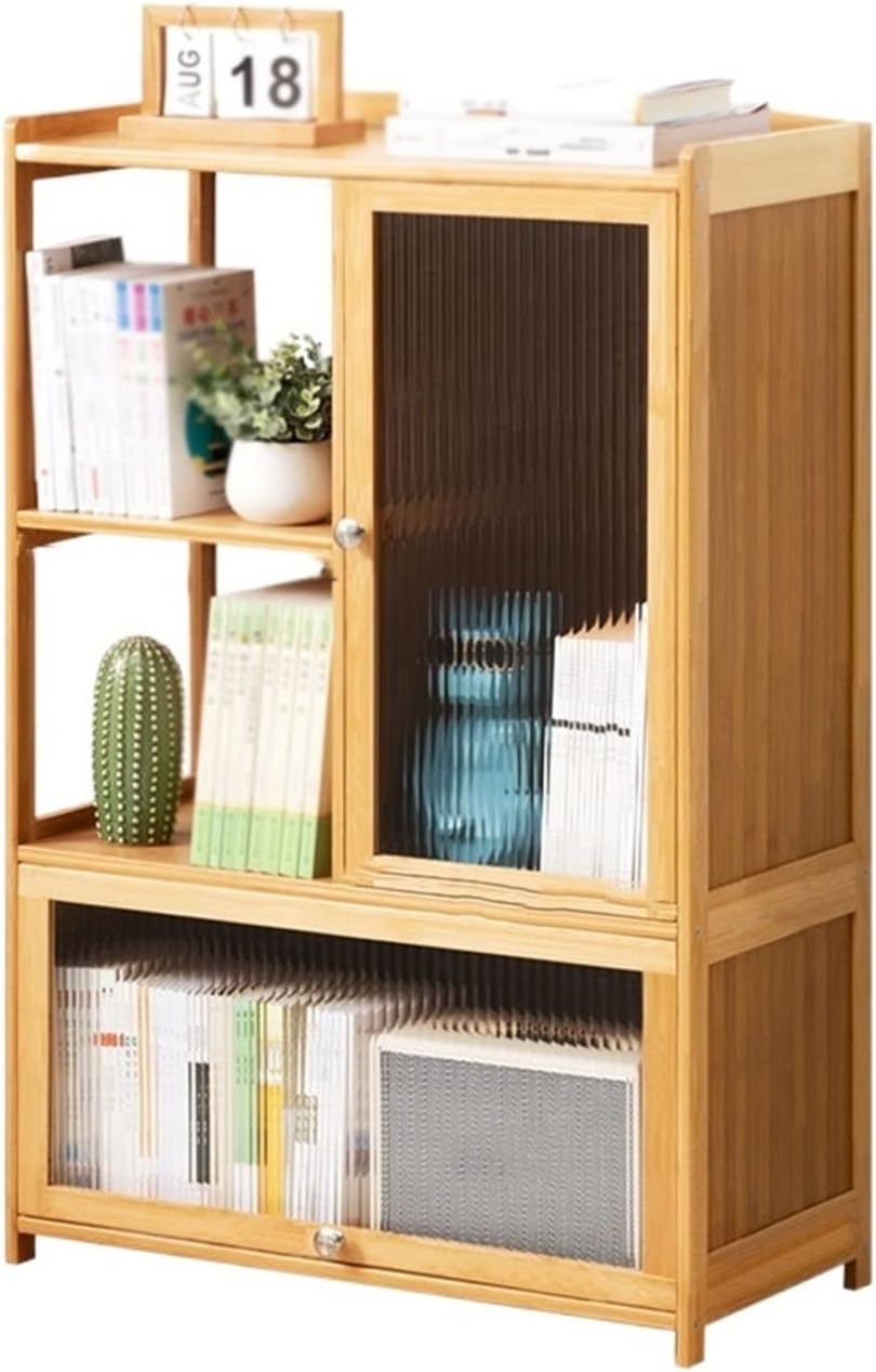 HIHELO Book Case Bookshelf 3-Tier Shelf Floor-to-Ceiling Bookcase Display Storage Unit Office Bedroom Living Room Furniture Display Rack Bookshelves