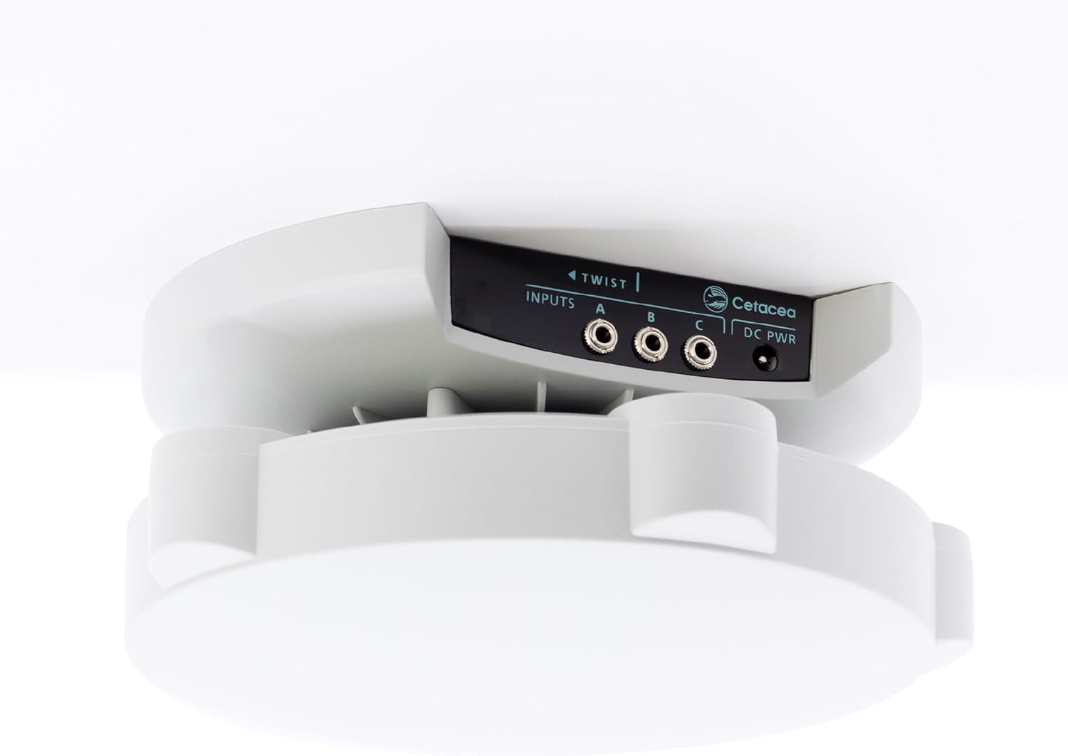 Cetacea Astronaut XL Powered Ceiling Speakers - Simple Bracket Install, Upgrade Projector with Speaker, High Fidelity Clarity, Ideal Speaker for Projector in K-12 Classrooms & Offices, 60 Watts, White