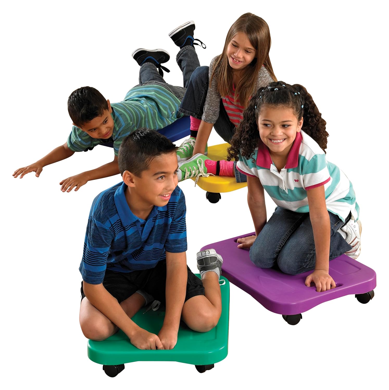 Sportime Large Ergonomic Scooters, 17 x 22 Inches, Set of 6