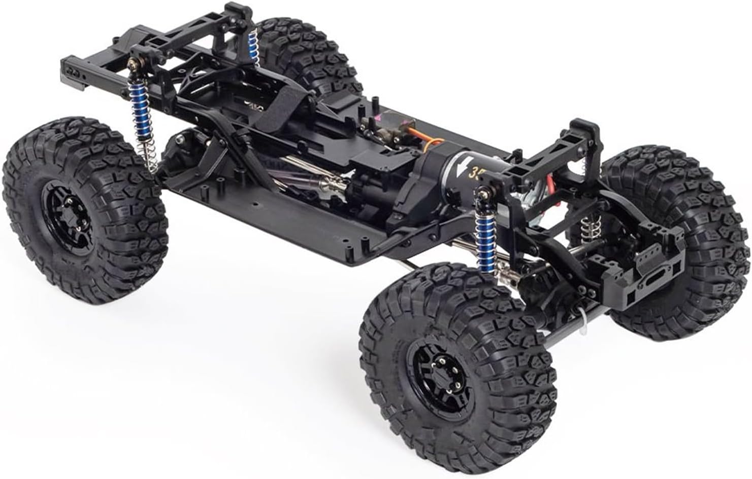 RC Car Parts for Traxxas for TRX4 D90 1/10 313mm Wheelbase Chassis Frame Set with 35T 550 Motor 2 Speed Transmission RC Car Rock Crawler Upgrade Parts(Chassis with Wheels)