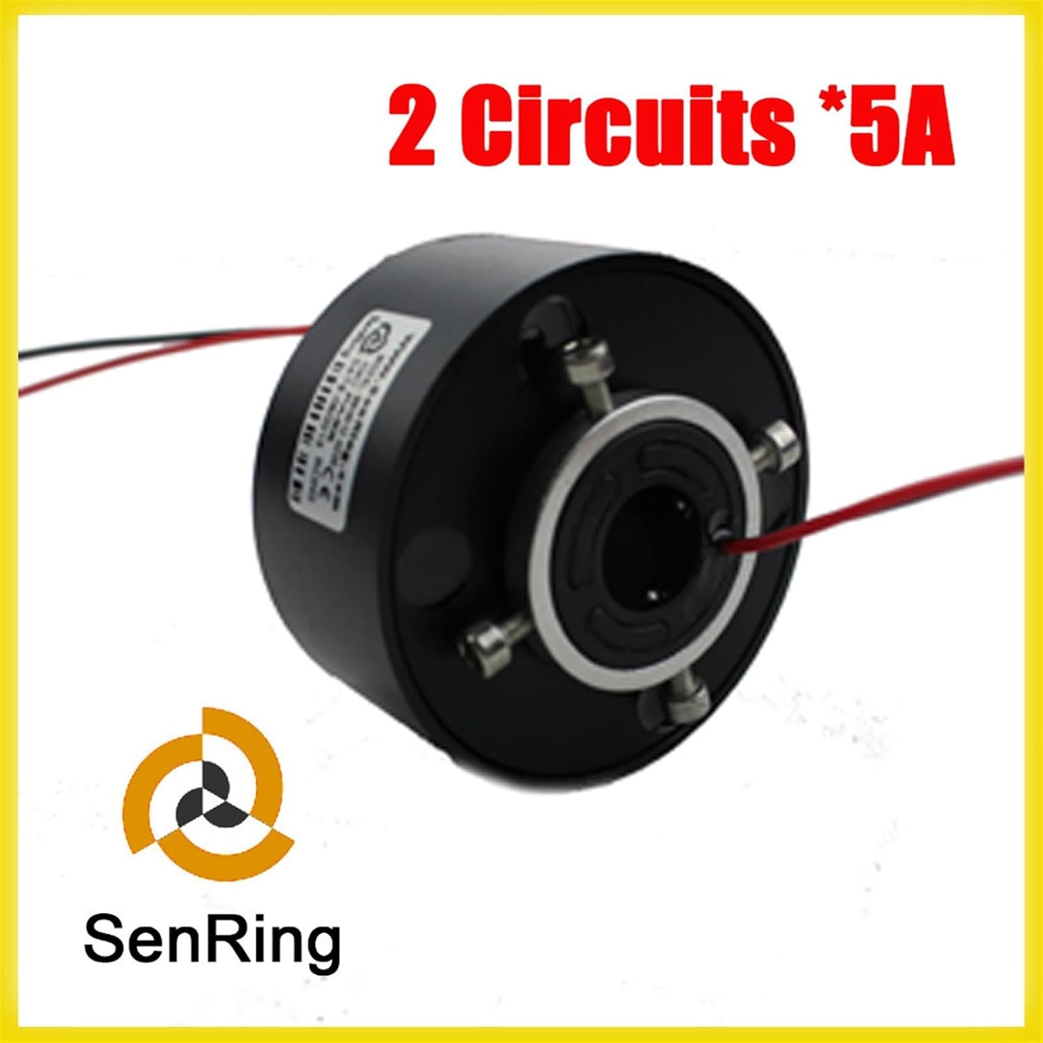 Slip Ring 12.7mm of bore Size 2 Wires 5A Through Hole Slip Rings