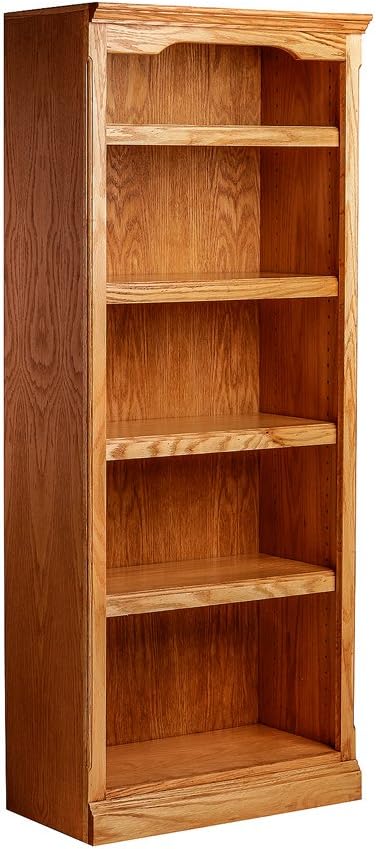 FOREST DESIGNS Traditional Oak Bookcase: 48W X 30H X 13D 30h Mahogany Alder