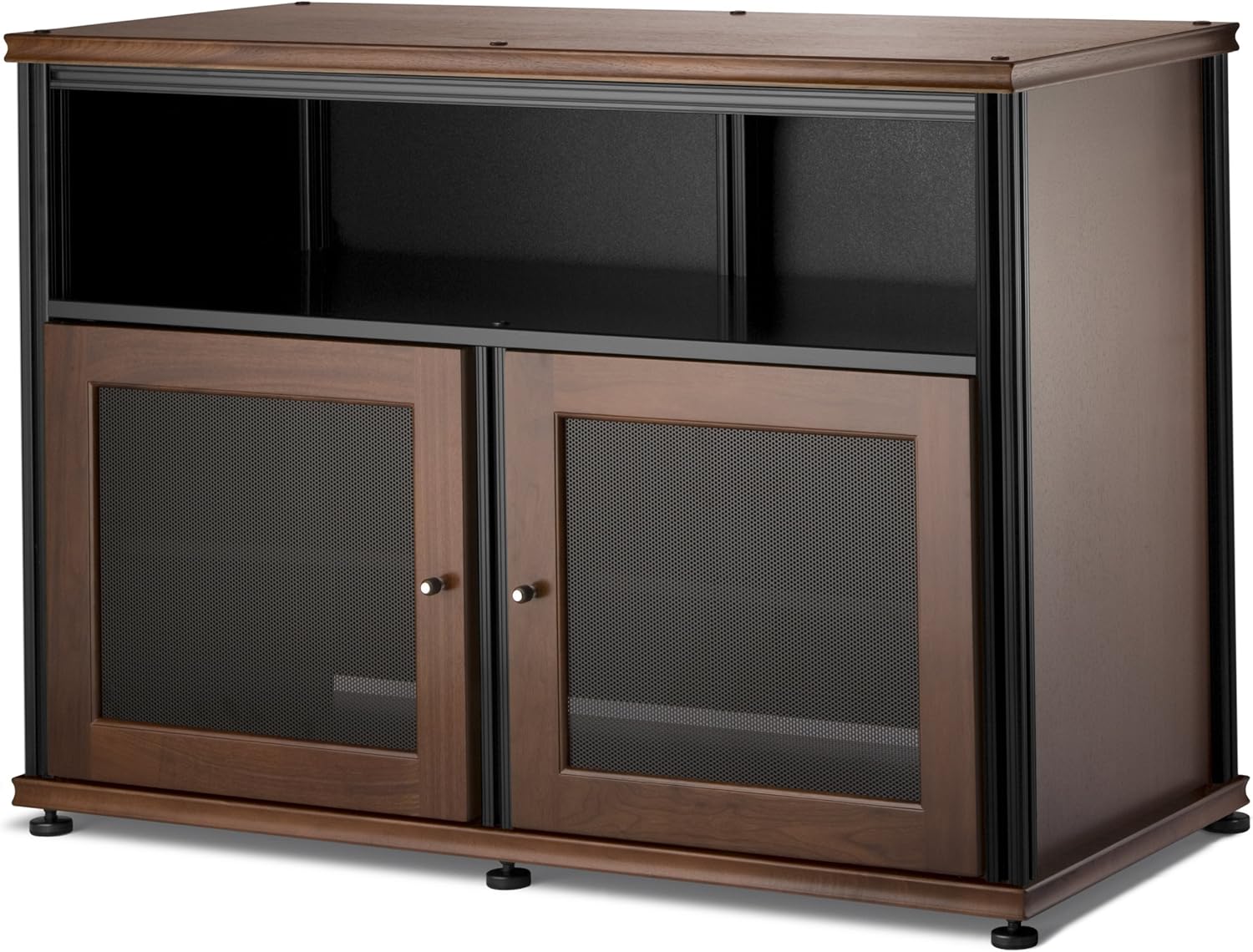 Salamander Synergy 329 A/V Cabinet w/Two Doors & Center Channel Shelf (Walnut/Black)