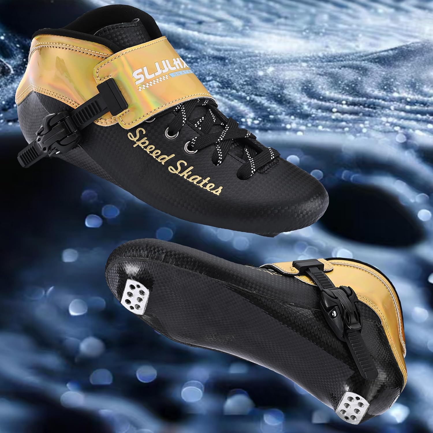 Inline Speed Skates for Men Women,Professional Carbon Fibre Inline Skates Adult Male,High Performance Fitness Racing Skates,Unisex