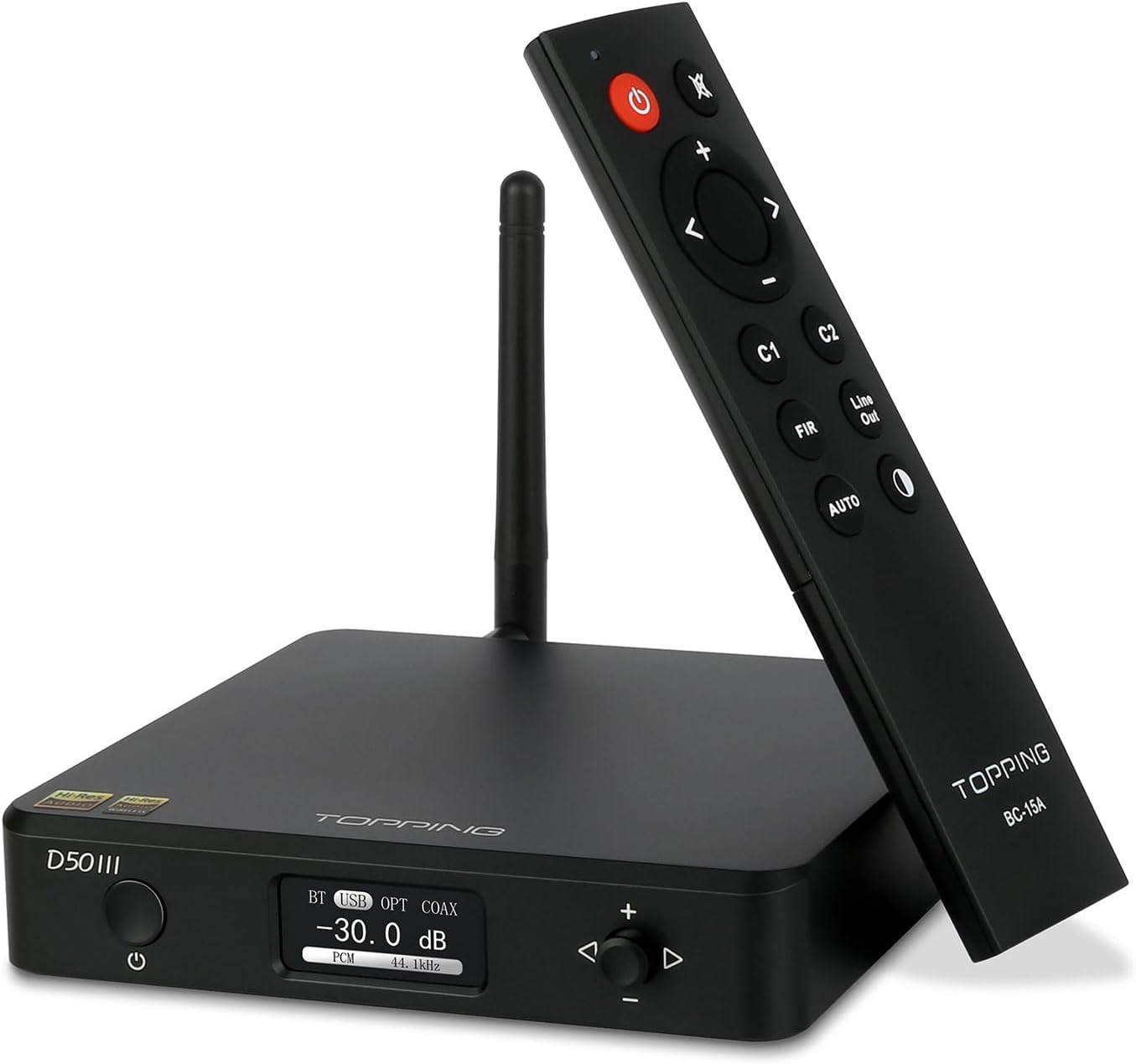 Topping D50 III DAC Preamplifier - LDAC Bluetooth 5.1 Dual ES9039Q2M D/A Chips Supports DSD512 PCM768kHz