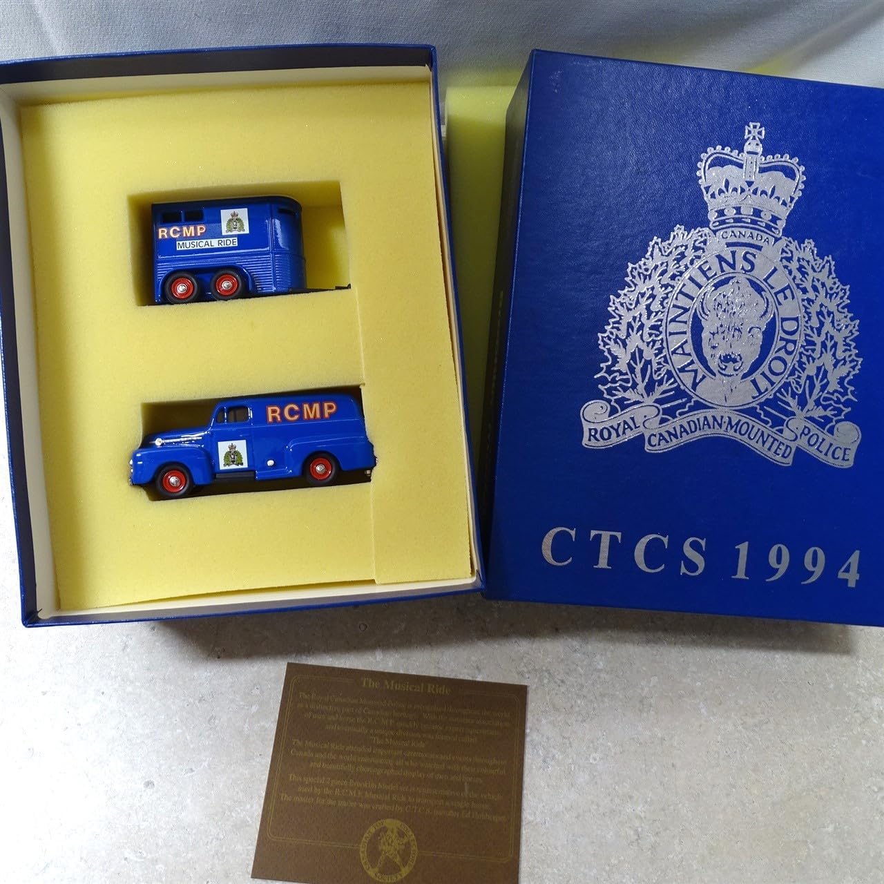 Replacement for fits Vintage Brooklin Models RCMP Truck-Trailer +Box, 1/43, CTCS 1994 Musical Ride