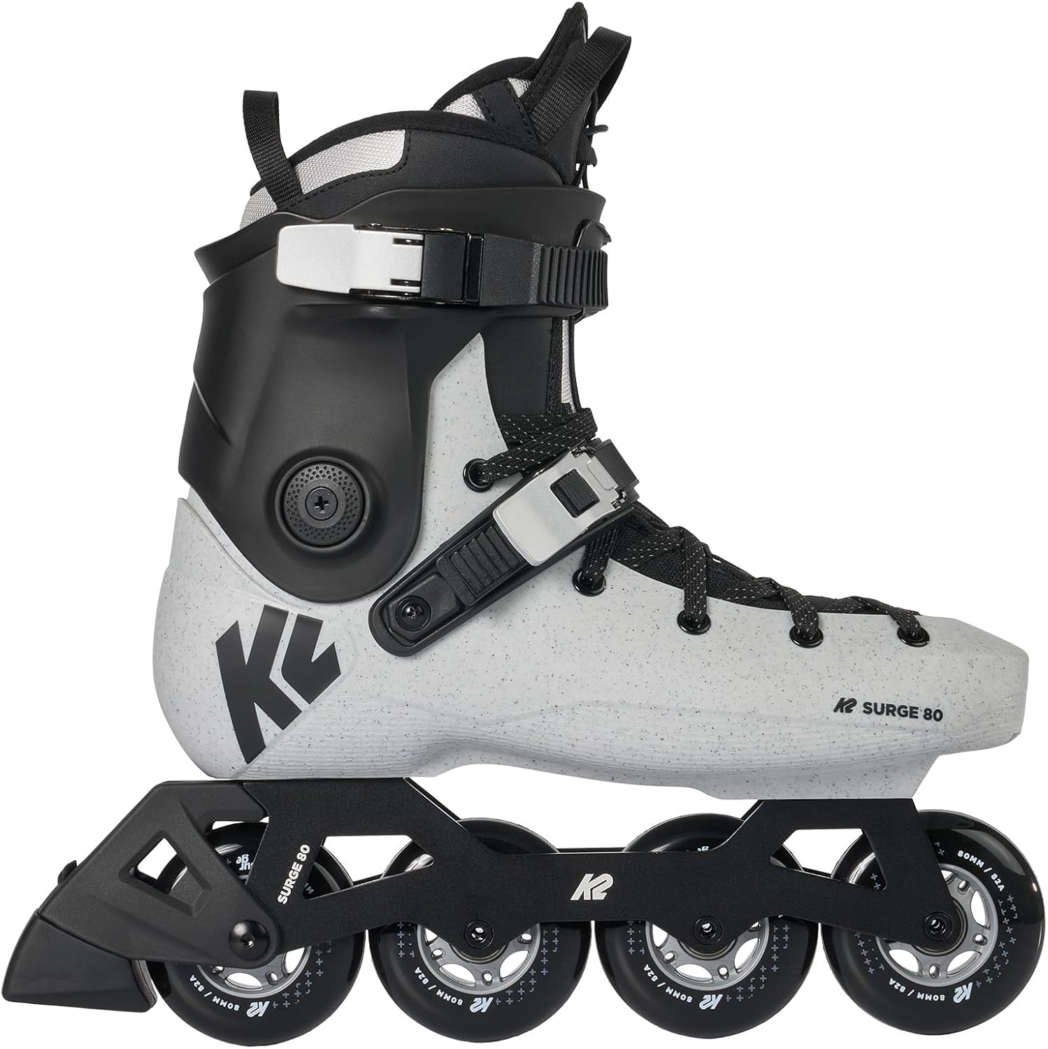 K2 Surge 80 Inline Skates for Men Women Adult, Unisex Urban Street Fitness Roller Skate Blades
