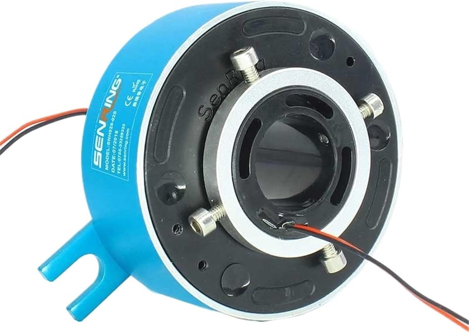 Electrical Through Hole Slip Ring with Bore Size 25.4mm OD 86mm 2wires / Circuits 2A Signal Data Transfer for Automatic Devices