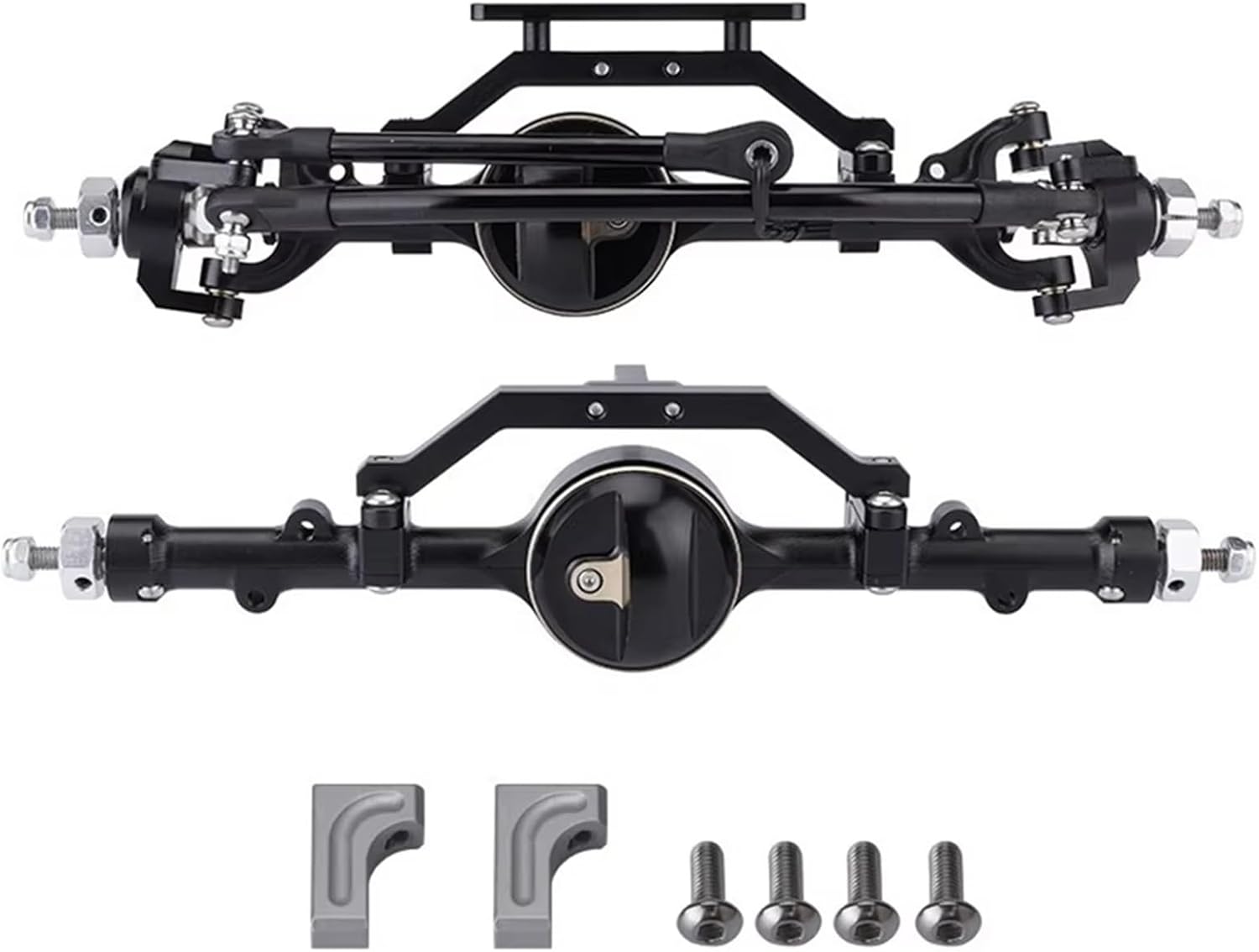 RC Car Accessories Compatible with D90 D110 for Gelande II TF2 for Yota II 1/10 RC Crawler Upgrades Parts CNC Metal D90 Front and Rear Axle