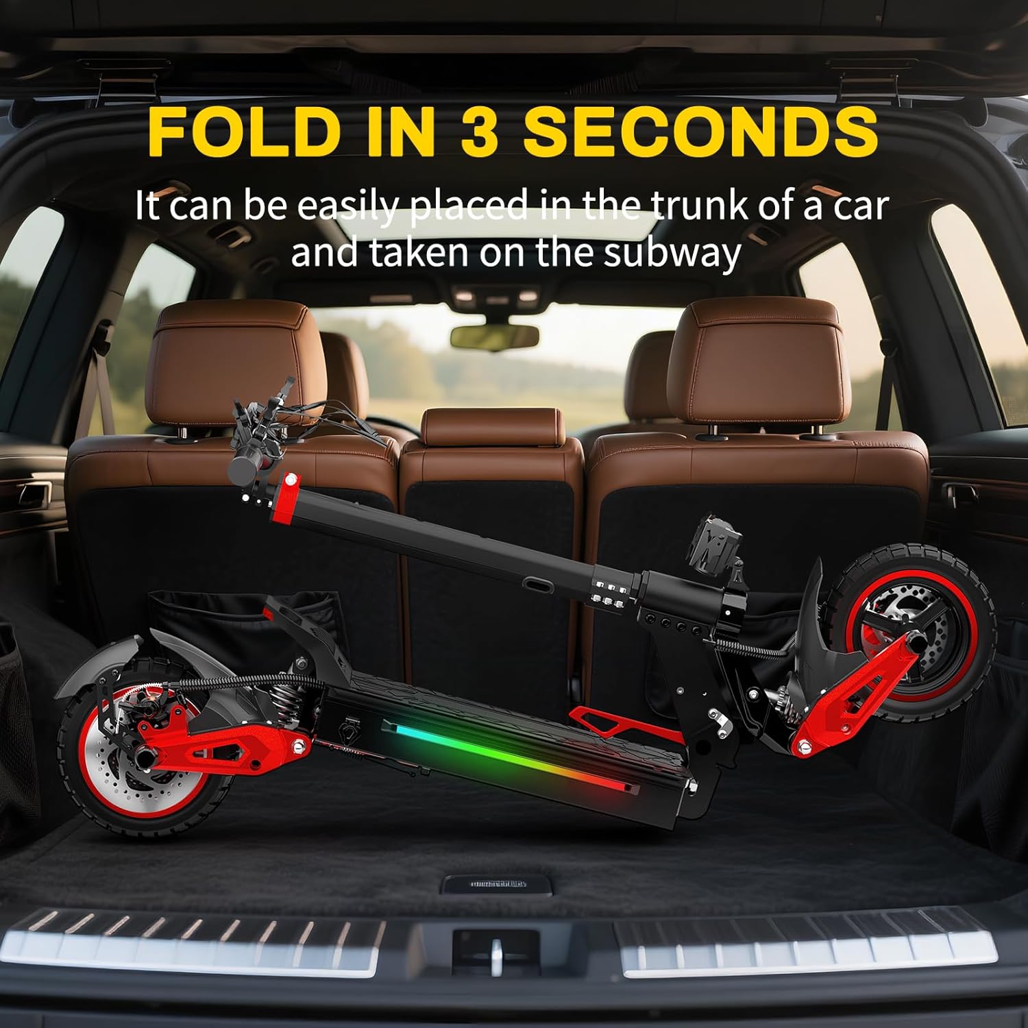 Electric Scooter Adults, 37 Miles Long Range, 34 Mph Max Speed, 11