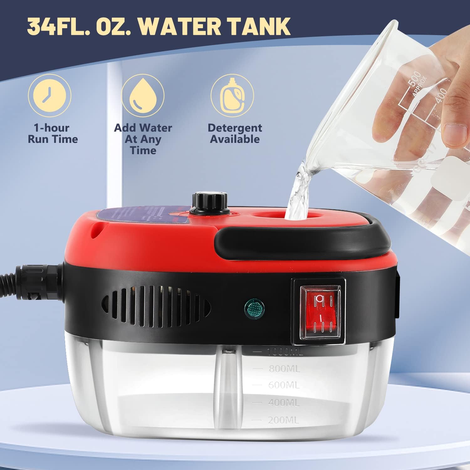 Moongiantgo 2 Units Handheld Steam Cleaner High Power Steamer