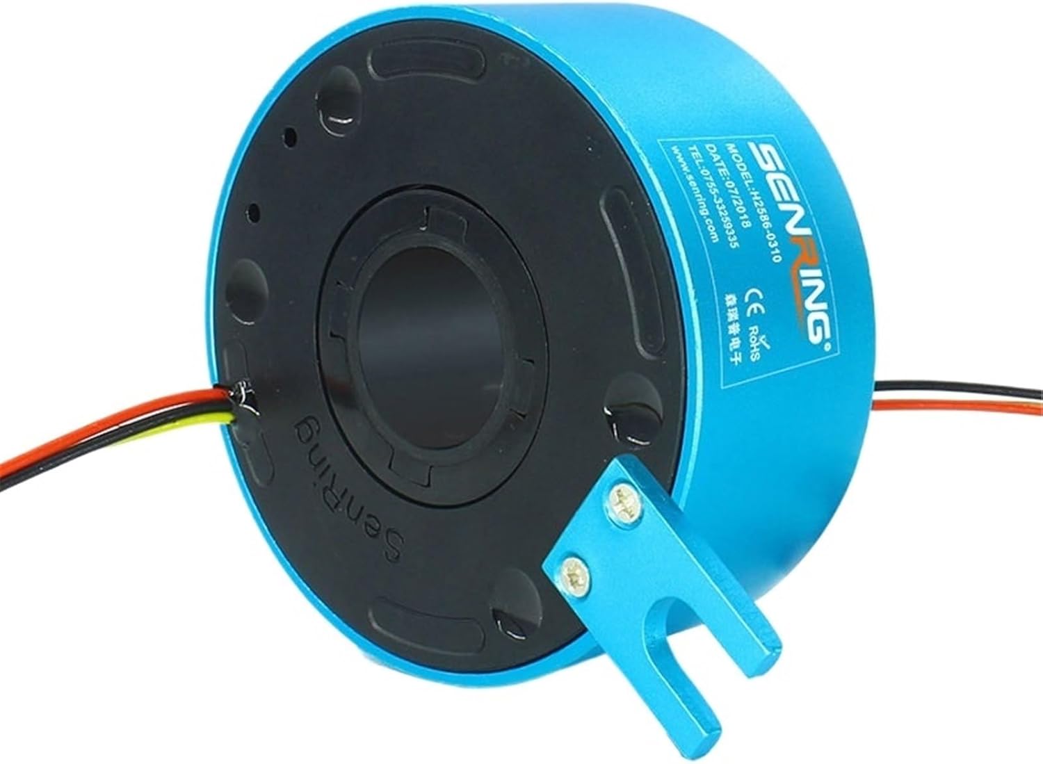 3 Circuits 10A 25.4mm Dia. Through Hole Slip Ring Conductive Through Bore Slip Ring Hollow Shaft Slipring for Motor