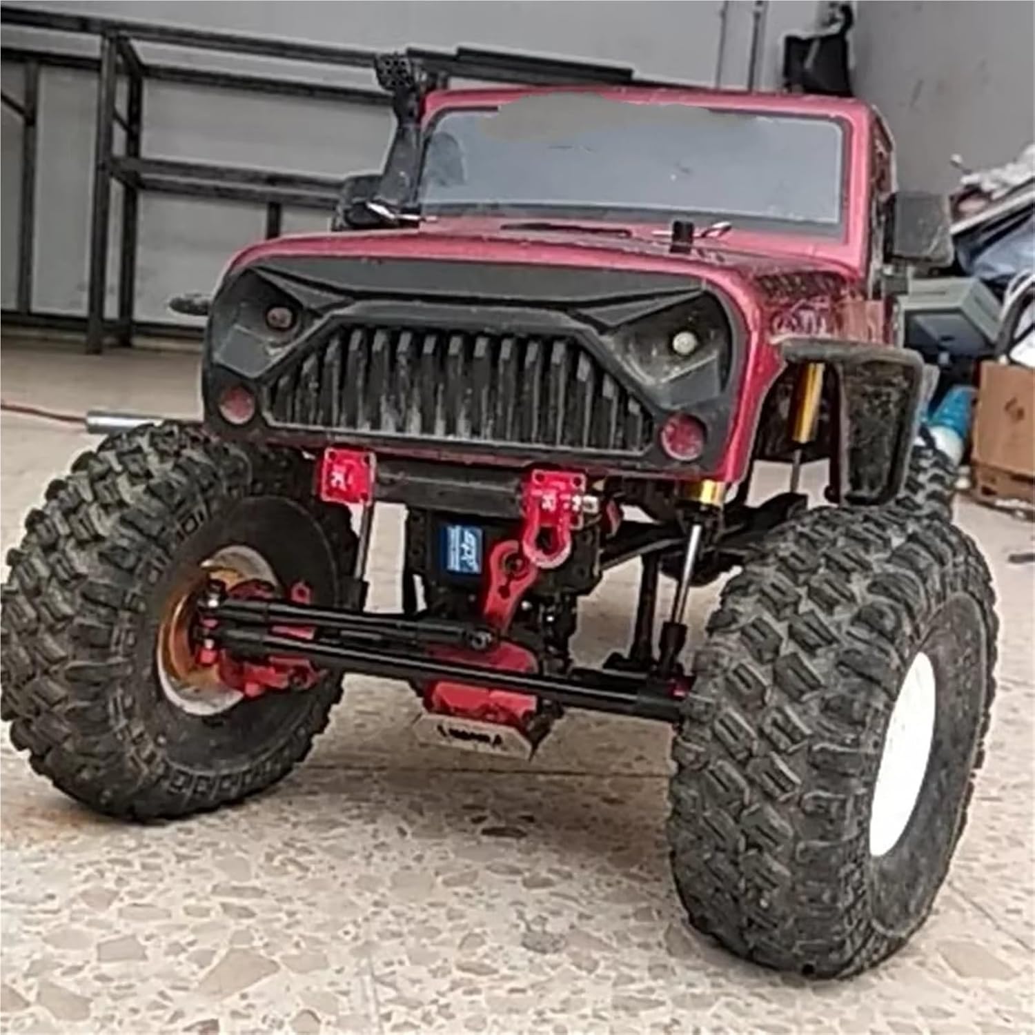 RC Car Parts Compatible with Axial for SCX10 II 90046 90047 1:10 RC Crawler Car CNC Metal Front Rear Axle with Protector Upgrade Parts(Front and Rear)