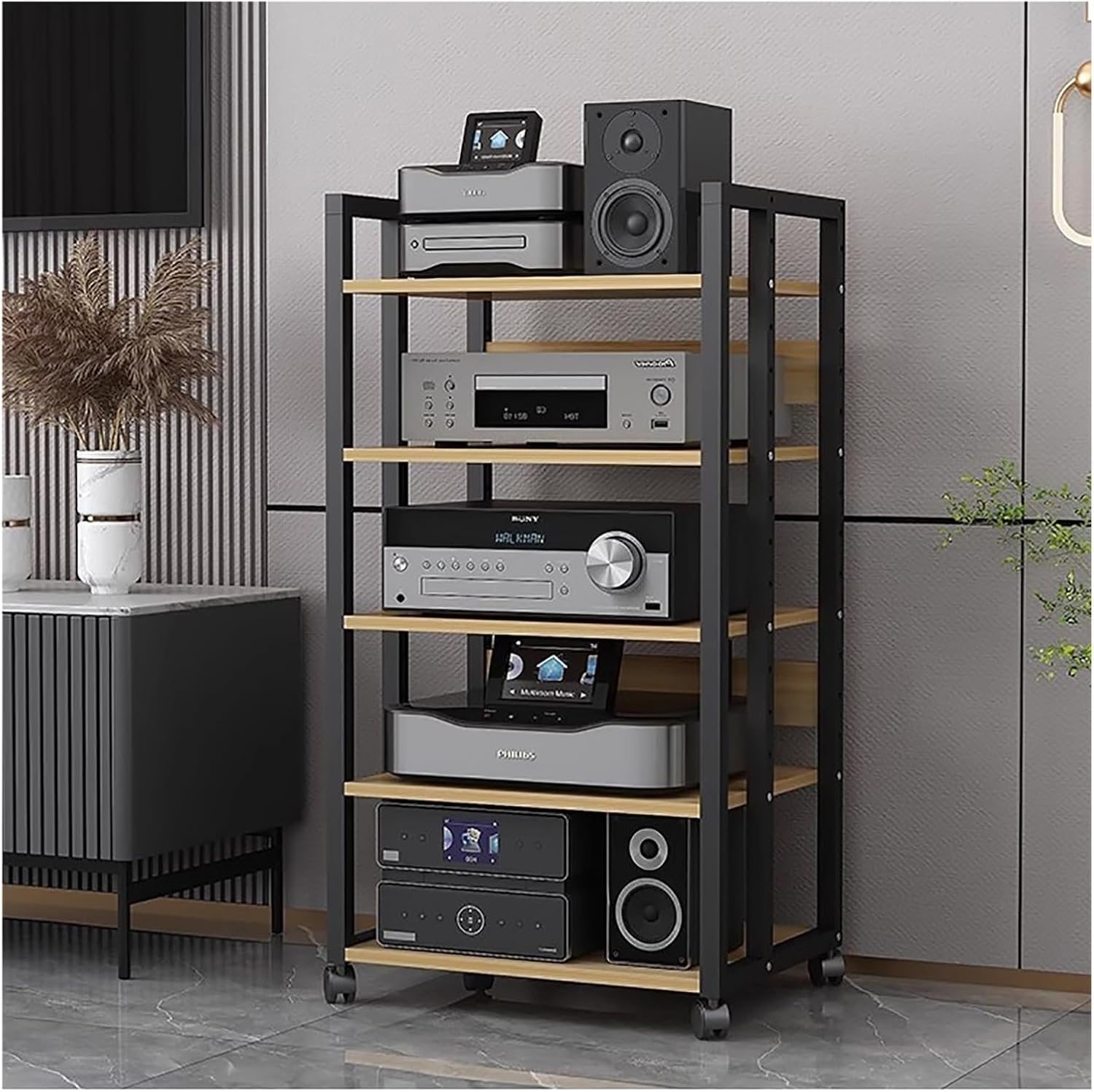 4/5/6 Tier Home Stereo Rack Cabinet