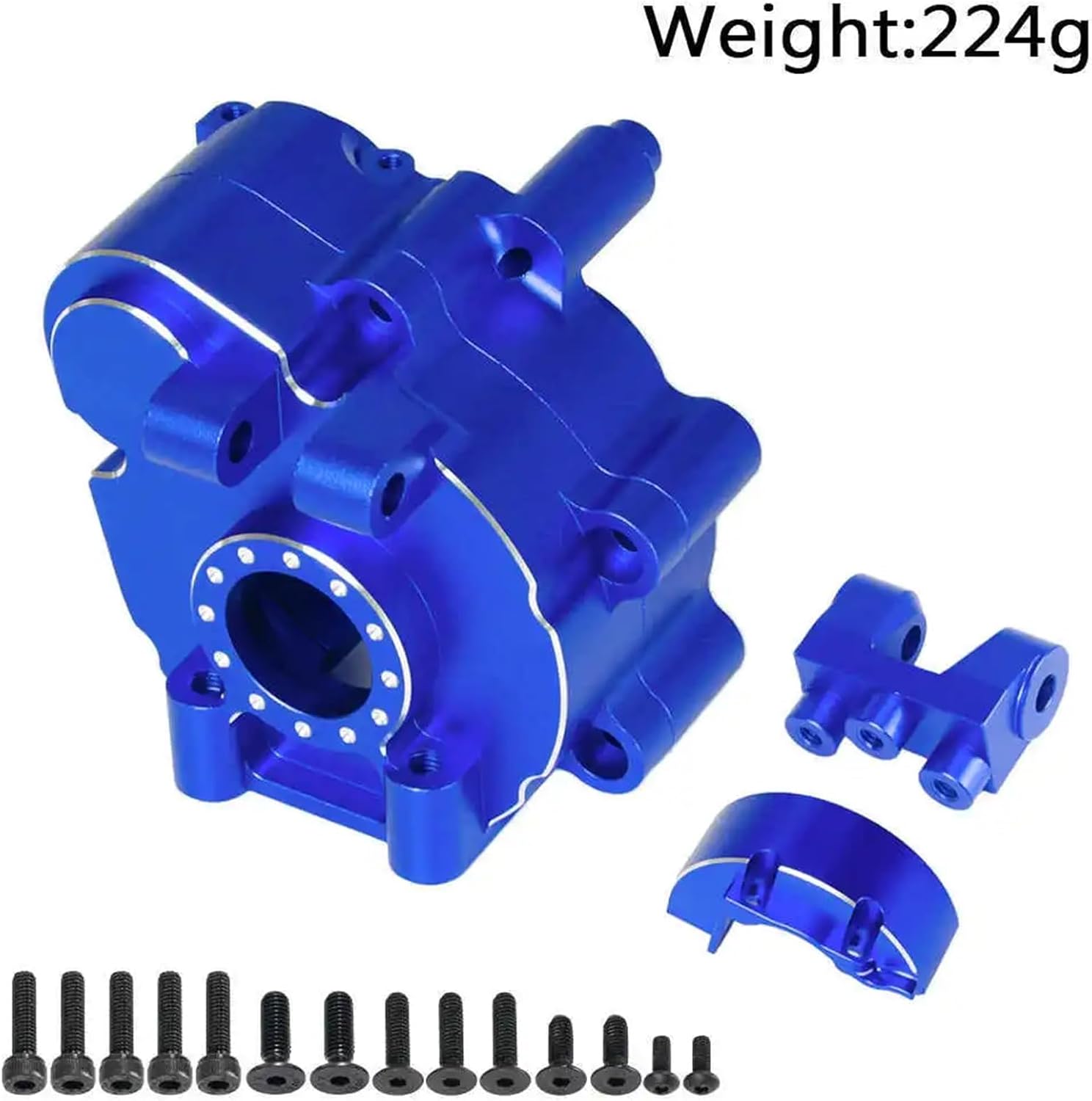 For Arrma For Kraton 8S For Outcast 1/5 Metal Center Gearbox Case Housing RC Car Upgrade Parts Accessories Models(Blue)