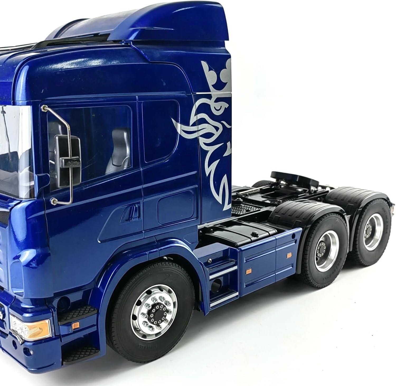 For Tamiya 1/14 6PCS Wheel Tires Complete Set Metal Front Rear Hub Rubber Tyre RC Tractor Truck Car Parts Models