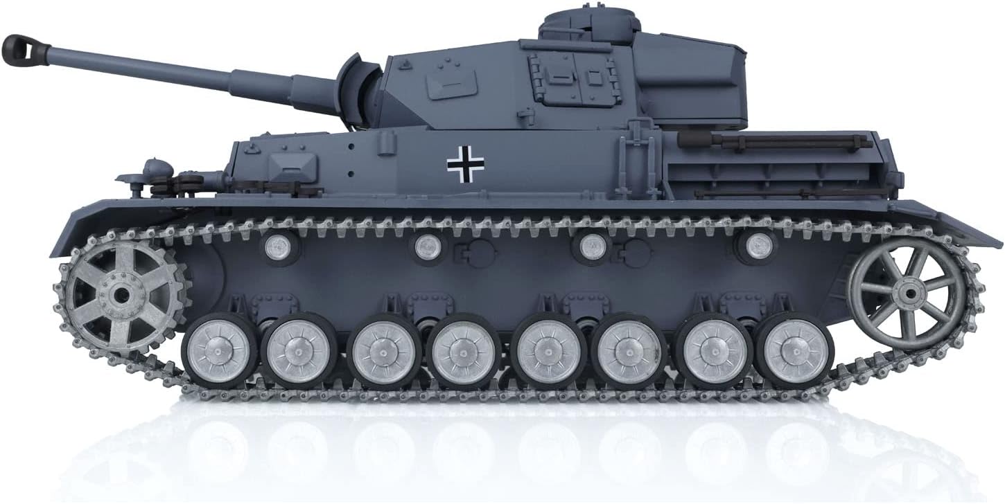 Toucan RC Hobby Henglong 1/16 7.0 Customized Panzer IV F2 RTR RC Tank 3859 Metal Tracks Wheels BB Airsoft That Shooting BB Bullets