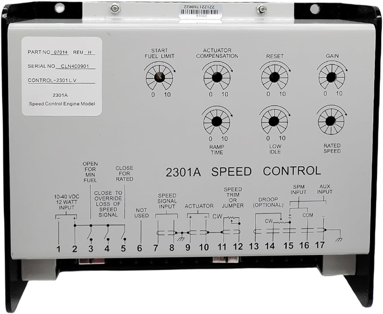 Speed Controller 2301A 9907-014 Compatible with Speed Control Board