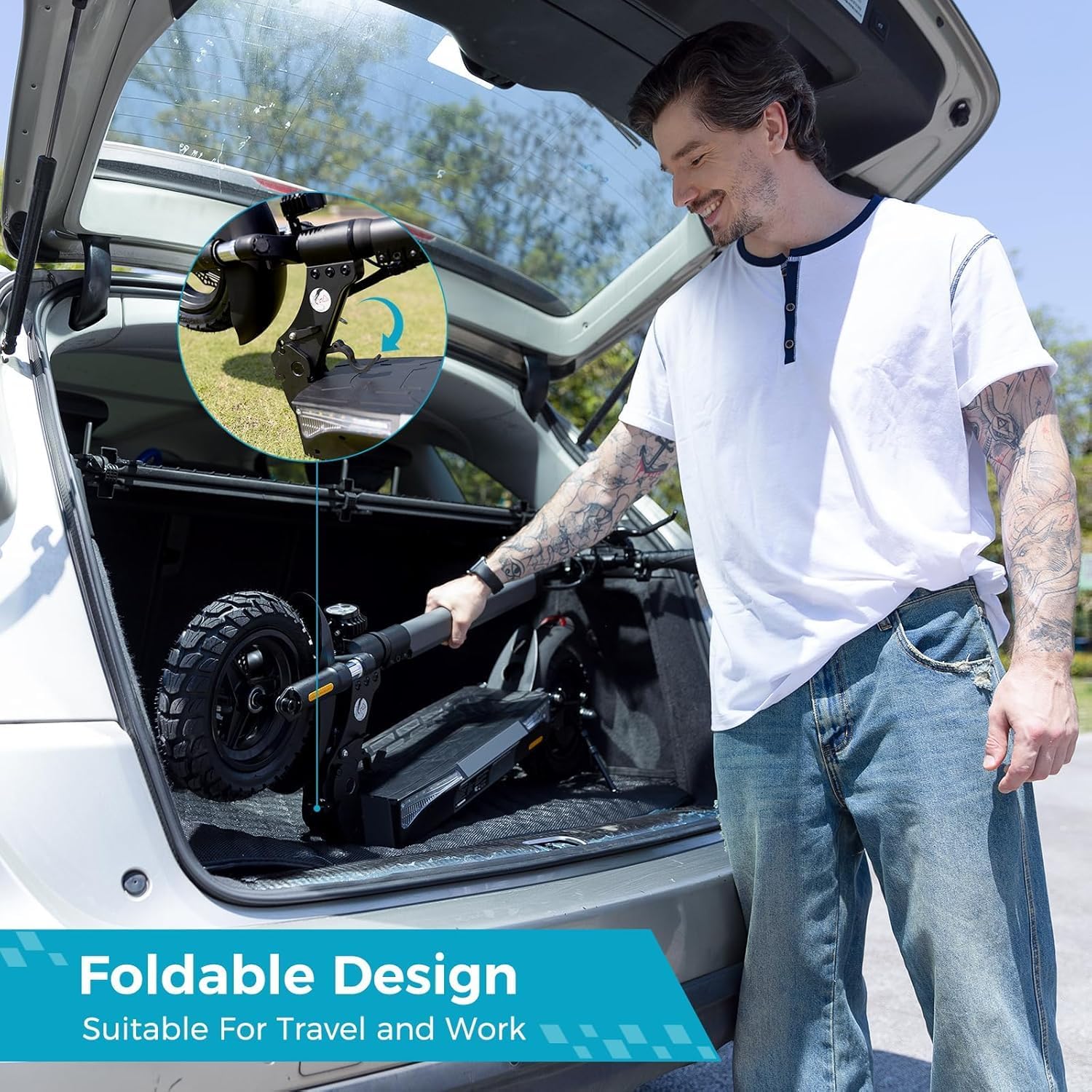 Electric Scooter for Adults, 28/25MPH Speed, 28/25Mile Range, 1000/750W Powerful Motor, 10/9.3