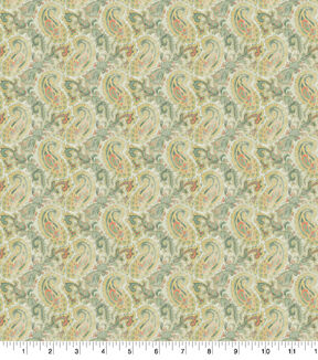 Brown Fall Critters Paisley Premium Cotton Fabric