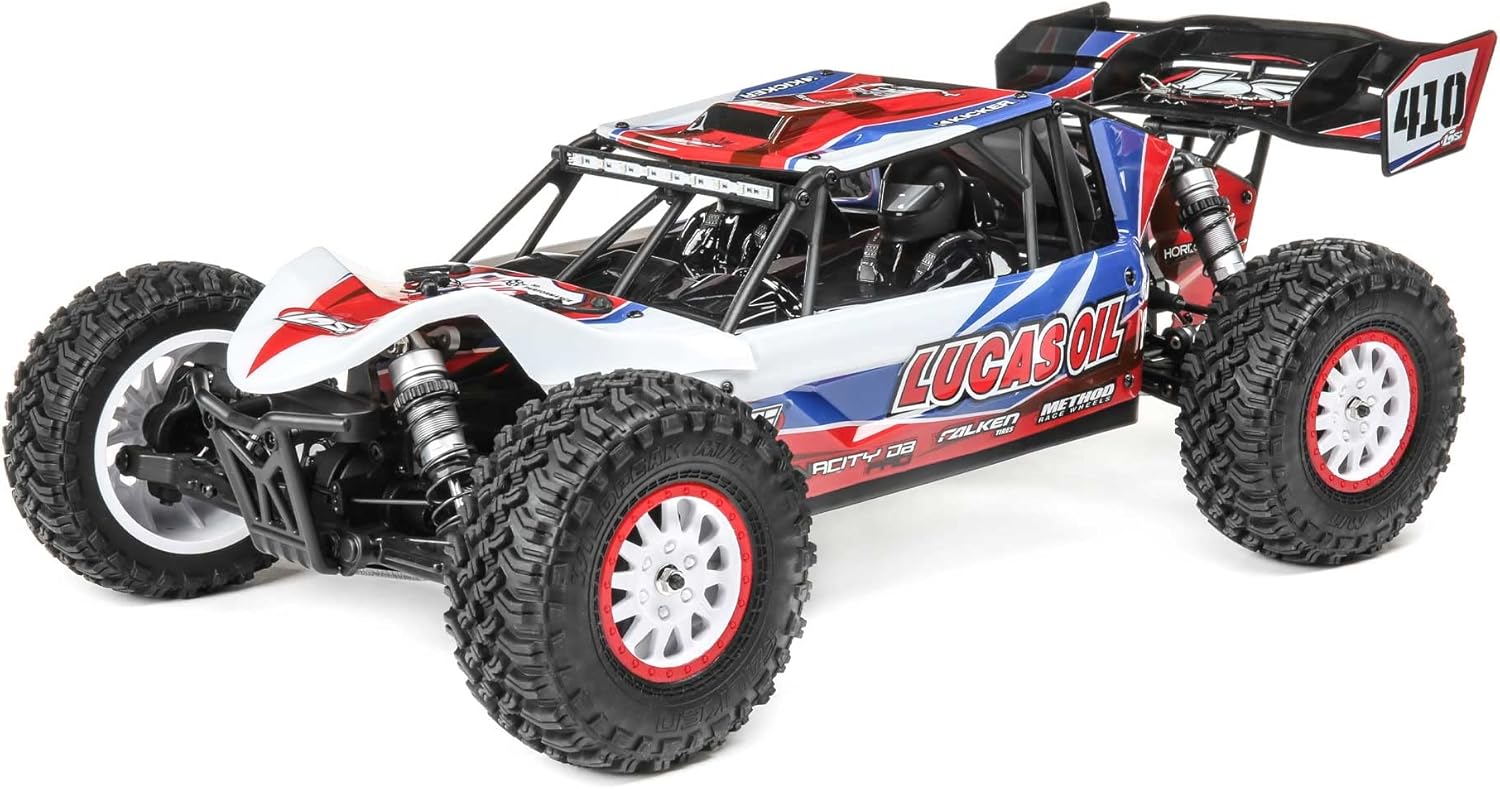 Losi 1/10 Tenacity DB Pro 4 Wheel Drive Desert Buggy Brushless RTR Battery and Charger Not Included with Smart Lucas Oil LOS03027V2T1