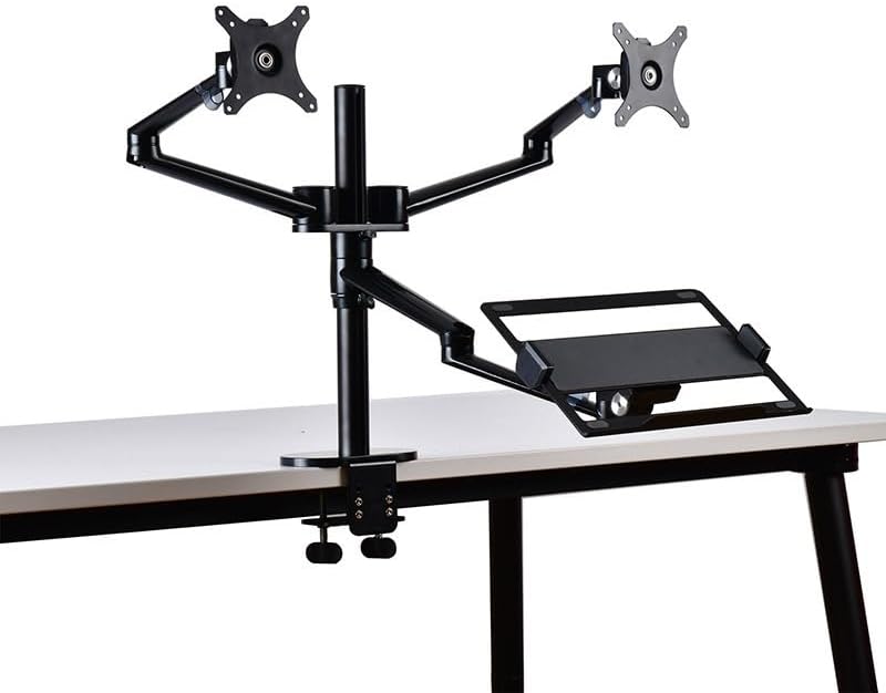 Dual Monitor Combination Stand, Three-Screen Office Desk Lift Bracket, Laptop Stand Combination