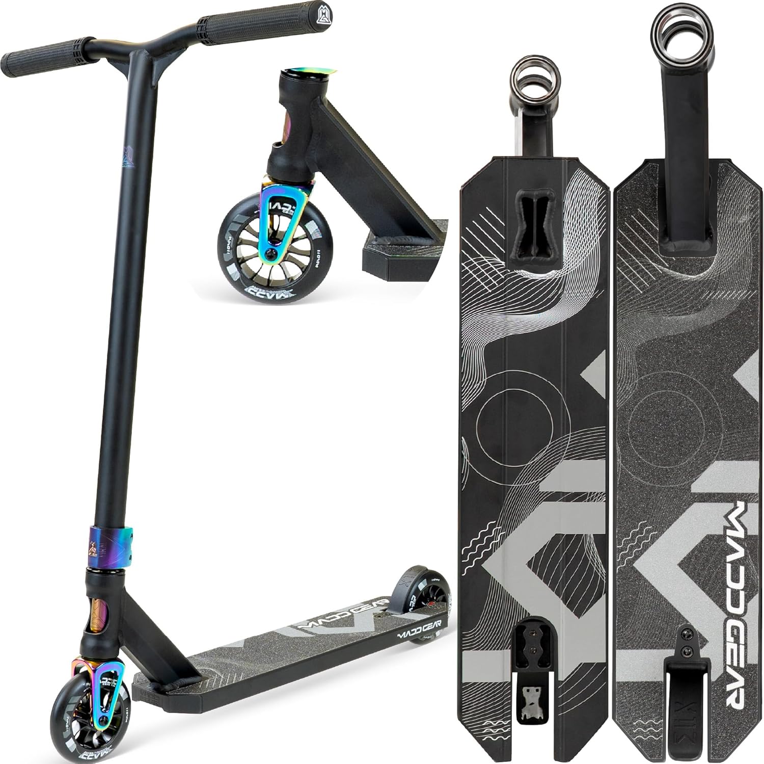 Pro Stunt Scooter for Kids and Teens Ages 8-12 – Lightweight Durable Trick Scooter for Skatepark and Street – Easy Assembly – Madd Gear MG5