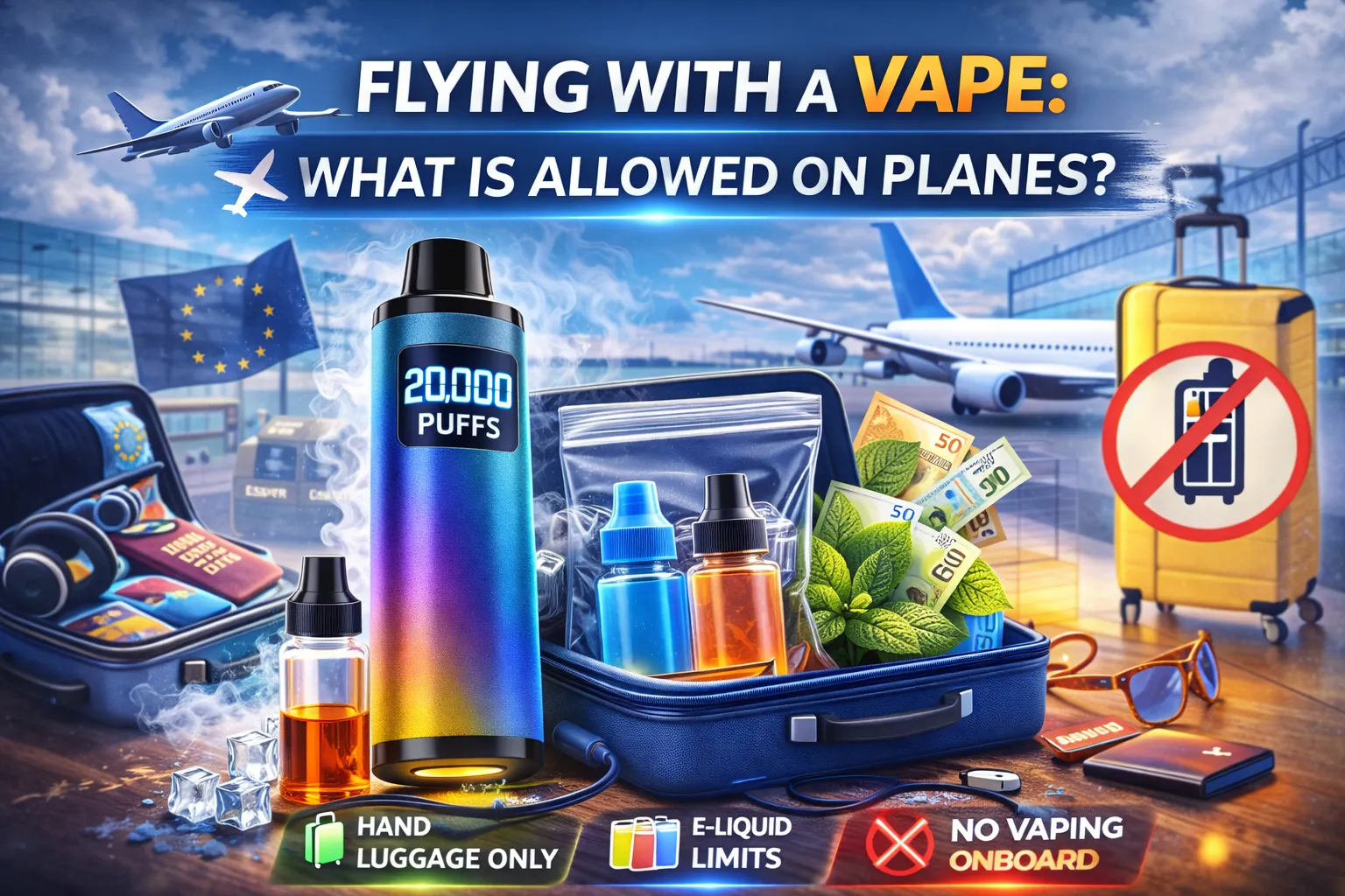 Flying with a Vape: What Is Allowed on Airplanes in Europe? - MYEU VAPES