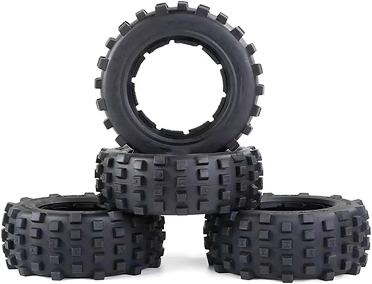 RC Car Parts Compatible with BAHA 5T 5SC 5FT 1/5 RC Car Second-Generation Wasteland Tires, Modified and Upgraded Replacement Spare Parts