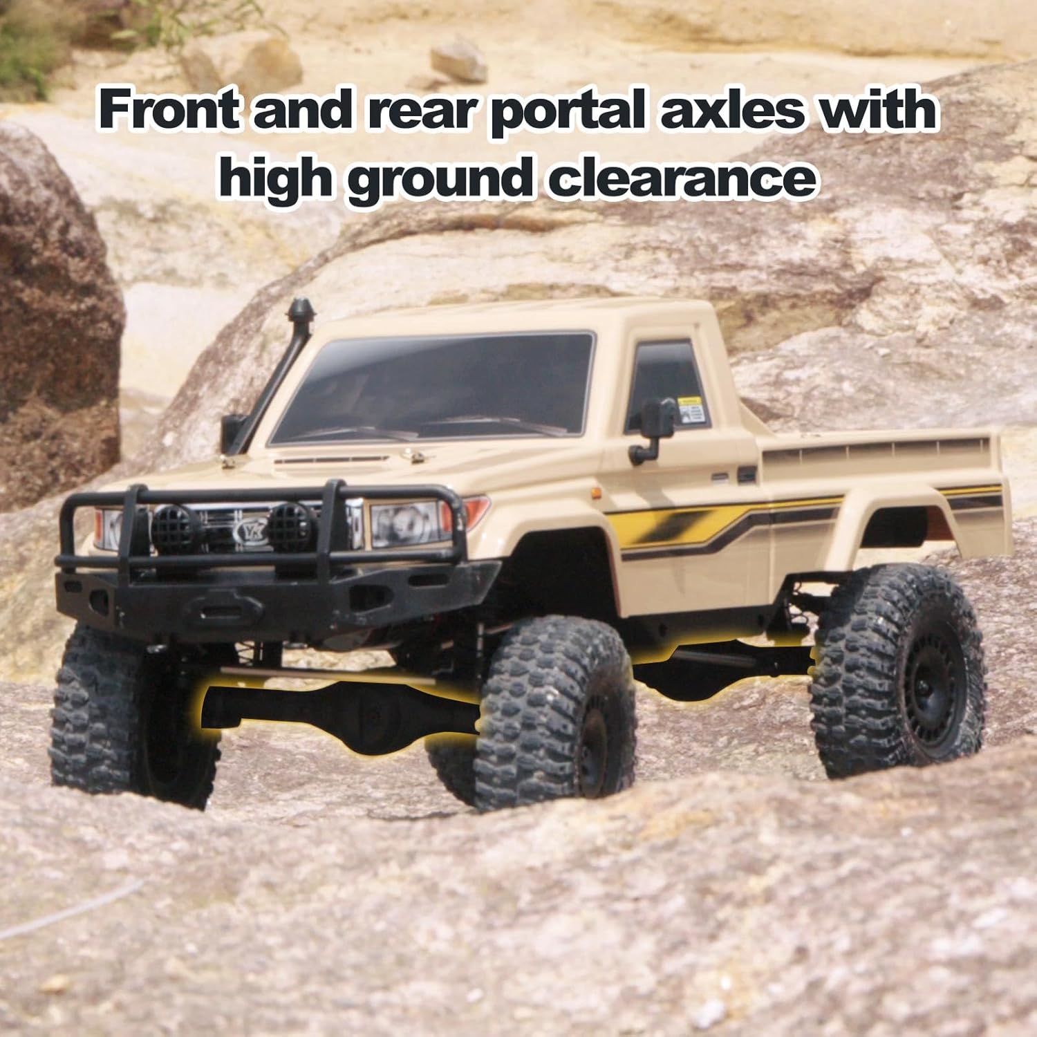 YKHOBBY 1/10 RC Crawler YK41011 4X4 Rock Crawler RTR (Comes with Everything Needed to Run)-Yellow