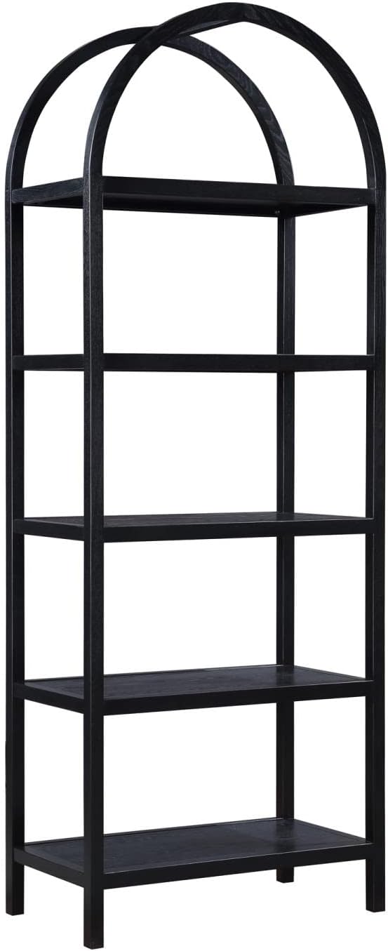 Moe's Home Collection Eero Contemporary Wood Bookcase in Black