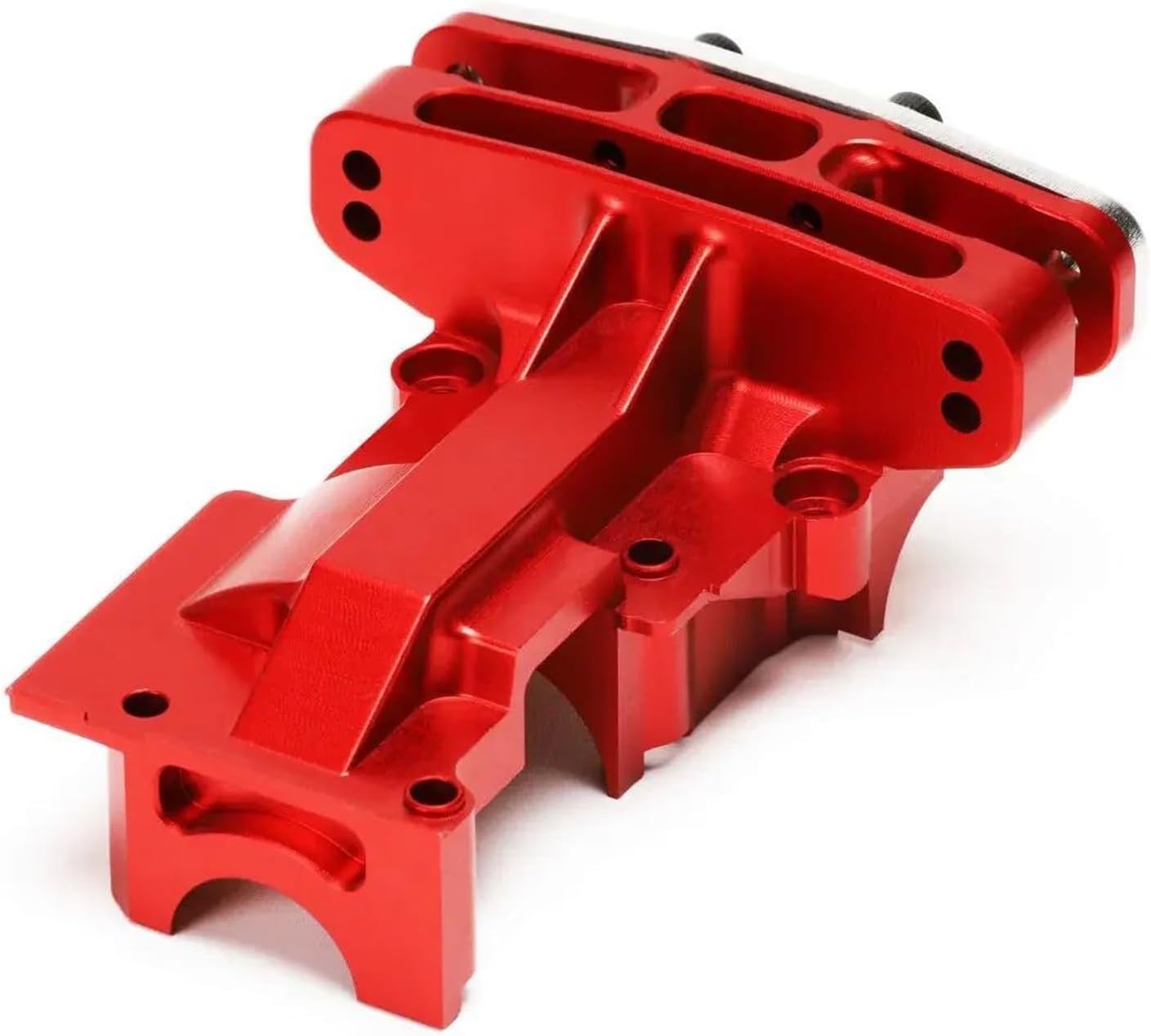 RC Car Accessories for Traxxas 1/5 for X-Maxx 1/6 for XRT 8S 7726 7720 7727X Metal Bulkhead Front Rear Upper Differential Cover Replacement RC Car Parts(Red,Set)