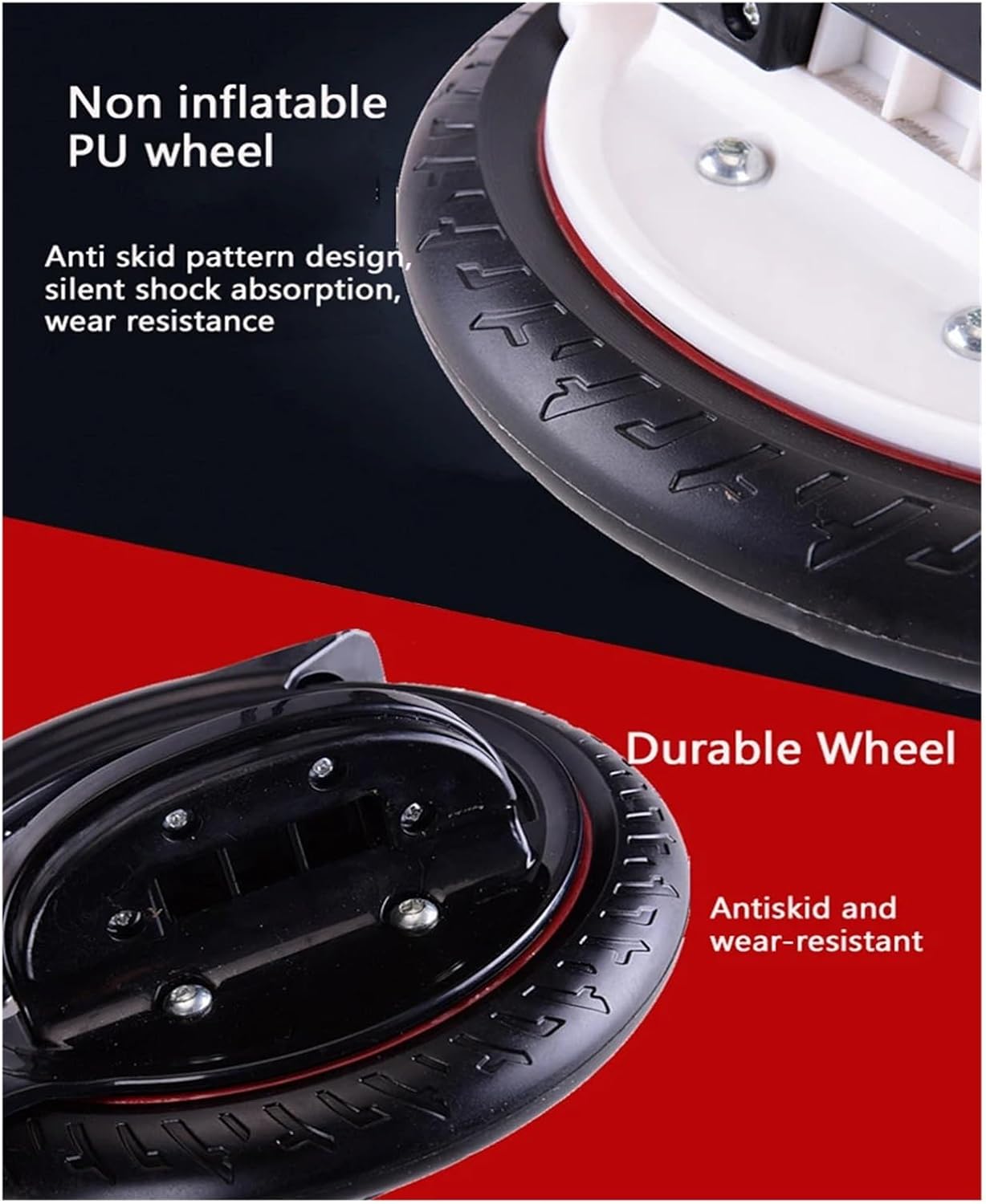 Non Inflatable Silent Split Type Skateboard, High-Speed Drifting Commuting Skateboard, Outdoor Adult Track Anti-Skid Support Wheel