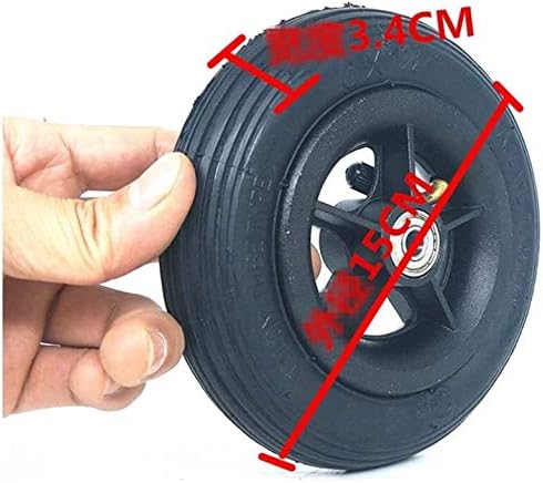 Wzqwzj Electric Scooter Tire 6-inch Pneumatic Tire Set 6X1 1/4 150-32 Non-Slip Wear-Resistant Inner and Outer Tire Suitable for All-Wheel Scooter Tires