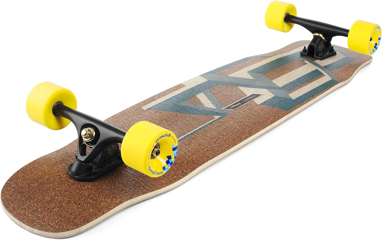 Loaded Boards Basalt Tesseract Bamboo Longboard Skateboard Complete (Dark Blue, 86a Stimulus Wheels)