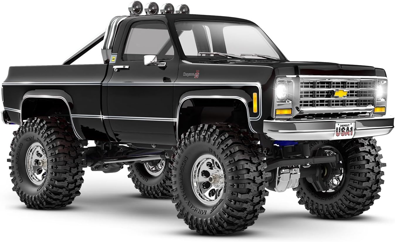 Traxxas 97064-1-BLK - TRX-4M Chevy K10 High Trail 1/18 4X4 Crawler RTR, Black