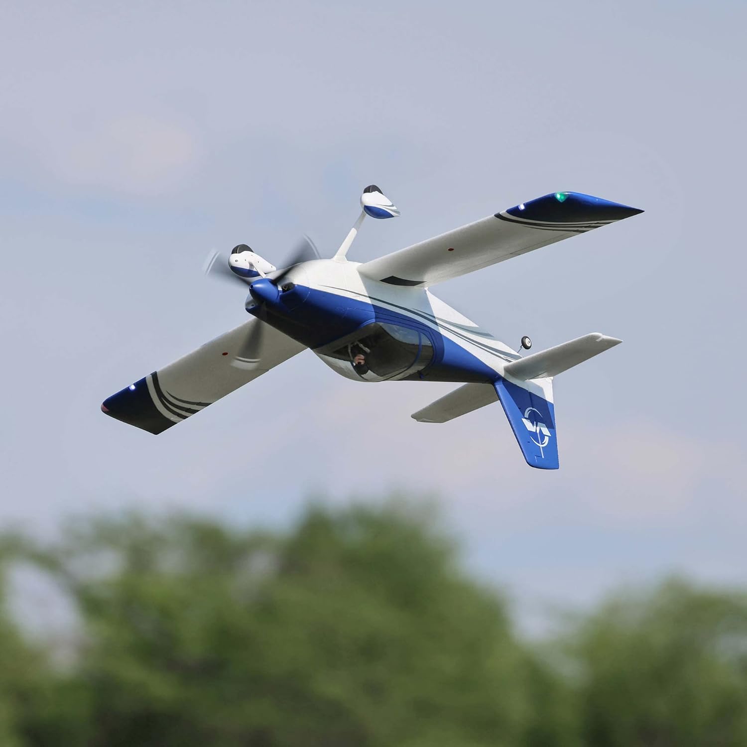 E-flite RC Airplane RV-7 1.1m BNF Basic Transmitter Battery and Charger Not Included with Safe Select and AS3X EFL01850