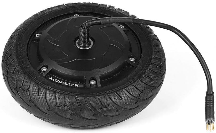 Scooter Replacement Wheels Electric Scooter Accessories,8 Inch 36v350w Drive Motor,Non-Skid Tires,Universal Motor,Suitable for Electric Scooter Parts Replacement