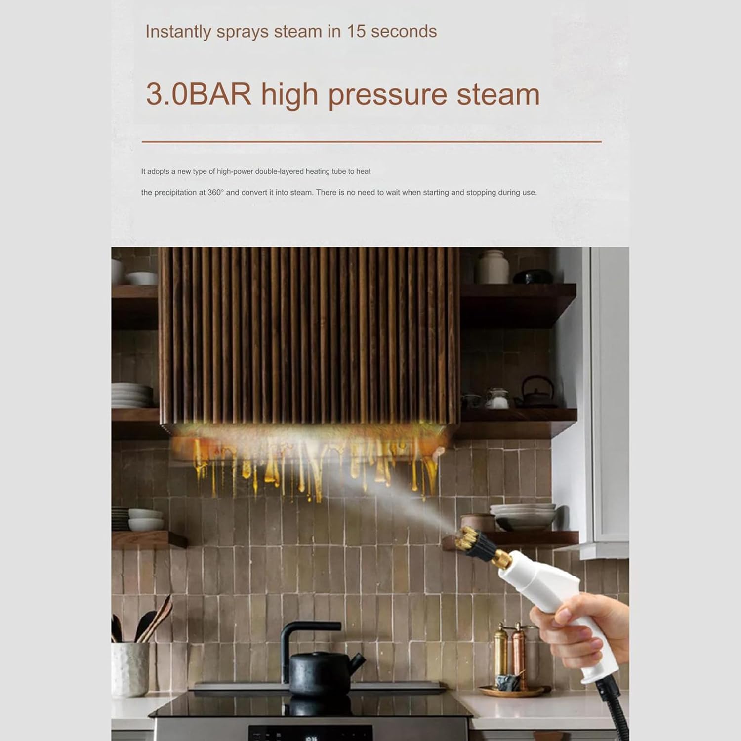 YXHQWEF-CXBFHS 110V/220V High Pressure and Temperature hand Steam Cleaner Commercial Household Air Conditioner Kitchen Hood Car Jet Washer,B