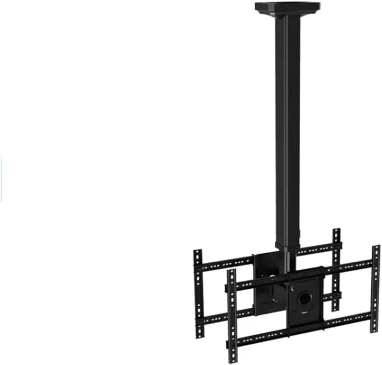 T5520 Dual-Screen TV Ceiling Mount Retractable Rotating Black 32-65 inches(Silver)