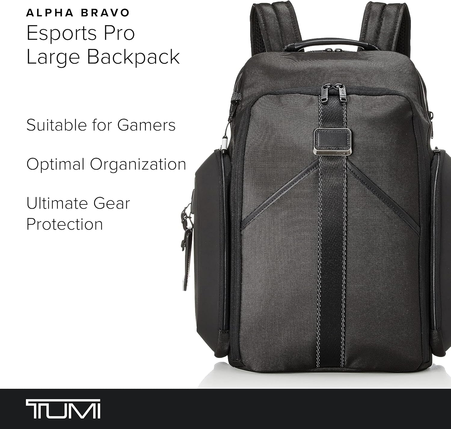 TUMI - Alpha Bravo Pro Large Backpack - Expandable Travel and Commute Gaming and Tech Bag - Fits up to 15