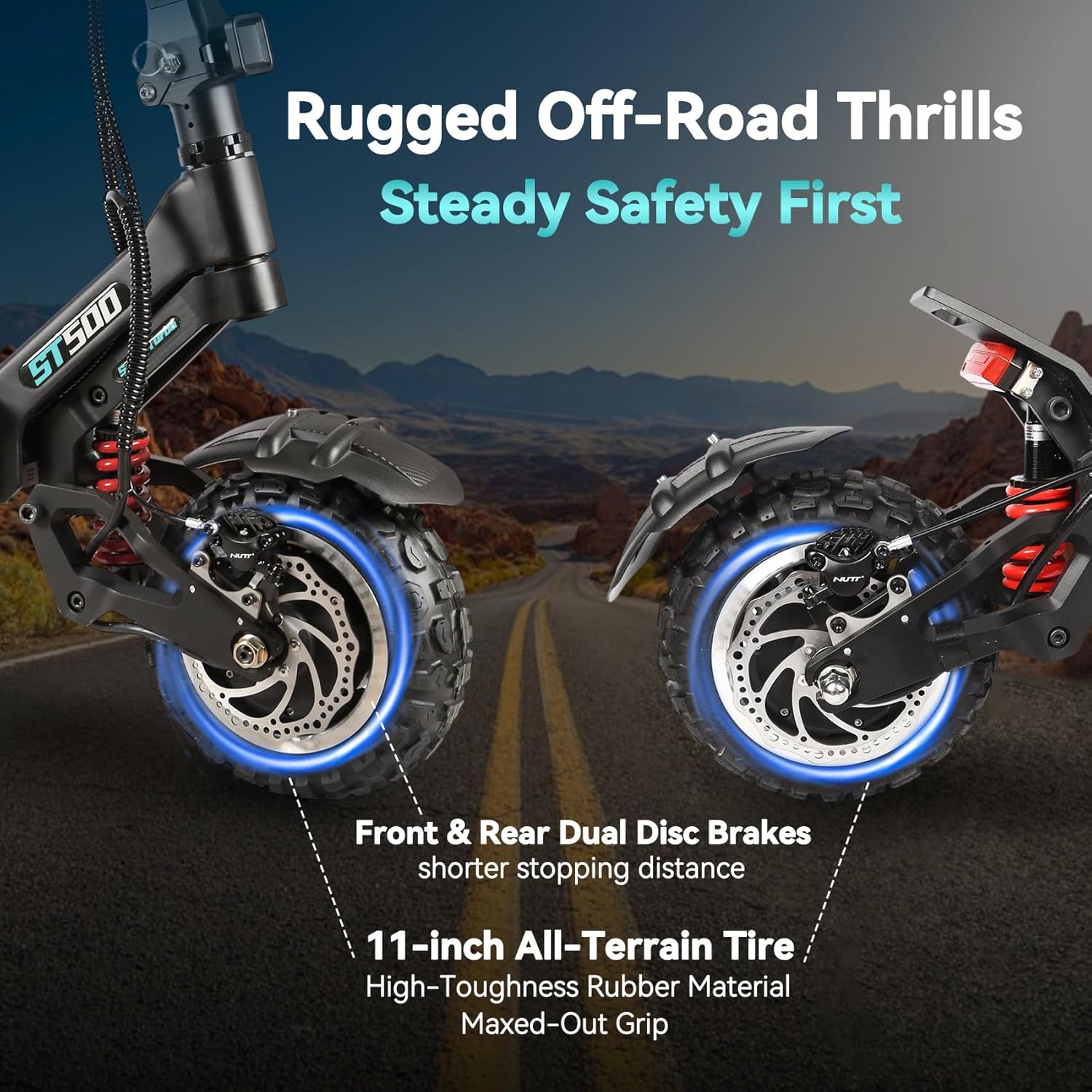 Electric Scooter for Adults, 38.3A Lithium Battery,Range 100-120km, 72V 10,000W Dual Power Motor,11 Inch Road Tire Adult Foldable Electric Scooter