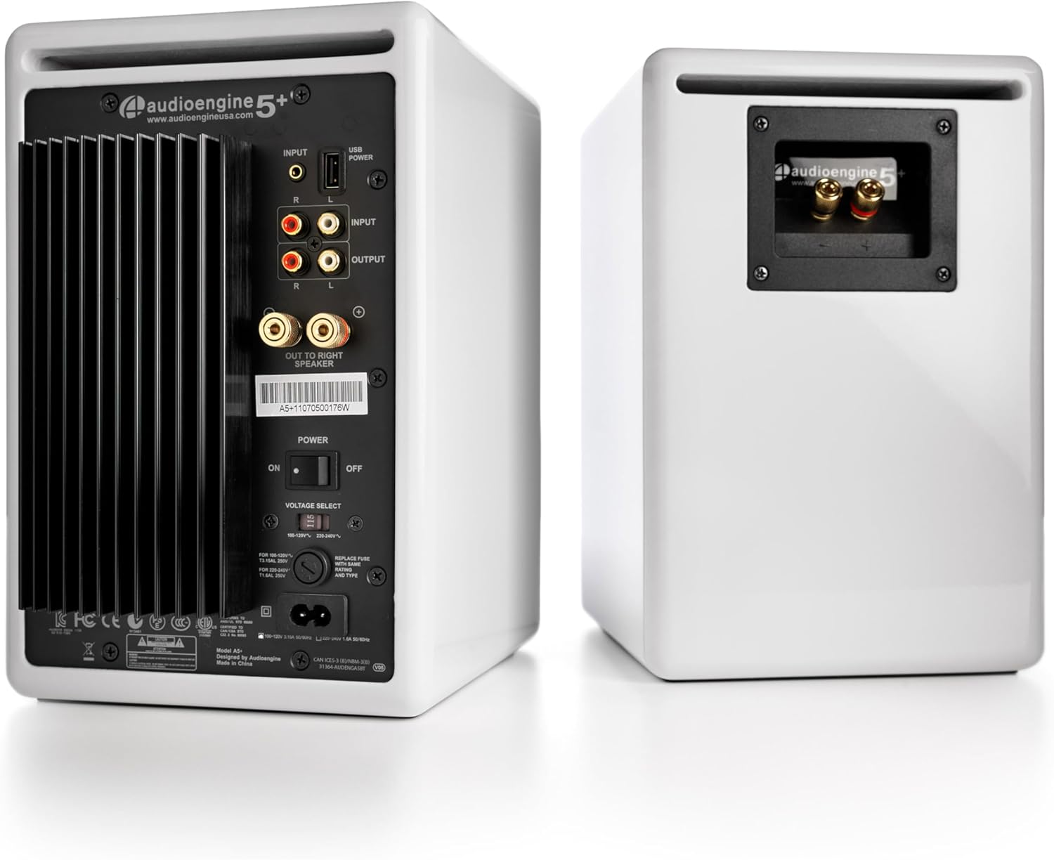 Audioengine A5+ Powered Bookshelf Speakers 150W High-Fidelity Studio Monitors for Music